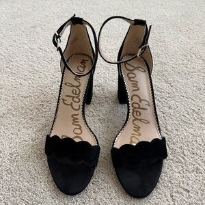 Sam Edelman Odila Black Suede Women's block Heeled Sandals